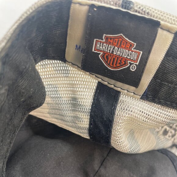 Harley Davidson Charlotte NC Gray Trucker Hat with Cammo Pattern One-Size - Picture 8 of 10